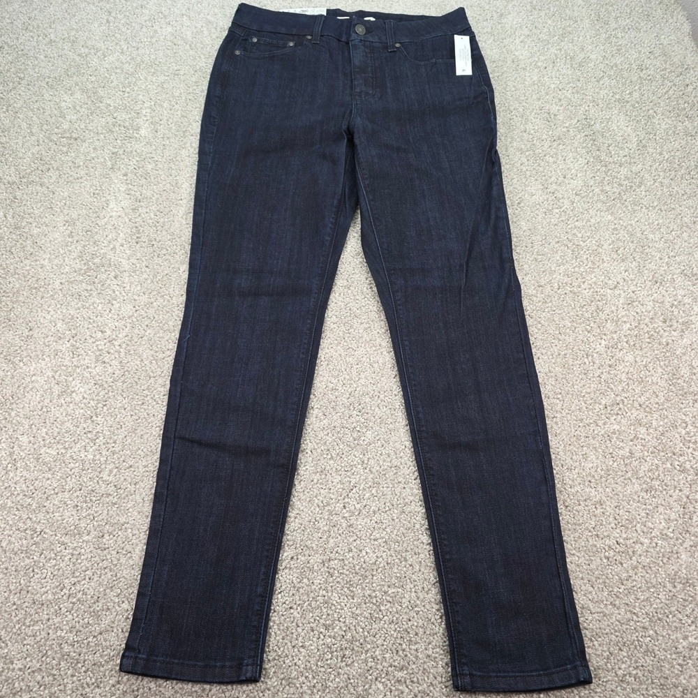 New Seven7 Tummy Less High Rise Skinny Jeans Womens 10 Portobello Indigo NWT
